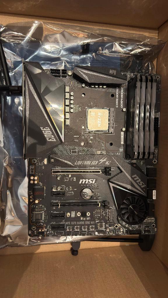 CPU AMD 5900x + 32GB ram + MSI X570 GAMING EDGE WIFI, Computers en Software, Processors, Gebruikt, 12-core, 3 tot 4 Ghz, Ophalen