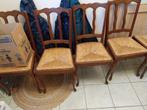 6  gratis stoelen, Ophalen, Gebruikt, Bruin, Riet of Rotan