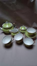 Oud pools thee- of koffieservies , 6 pers., Ophalen