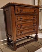 Kastje met 4 lades, Huis en Inrichting, Ophalen, Klassiek, Eikenhout, 50 tot 100 cm