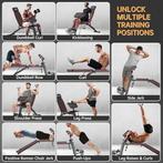 Verstelbare halterbank | inklapbaar halterbank | Nieuw, Sport en Fitness, Fitnessmaterialen, -, Verzenden, -, Nieuw