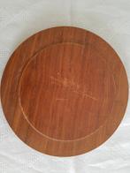 PLATEAU EN TECK (Sweden) . diam 21,5cm, Antiek en Kunst, Antiek | Schalen, Ophalen