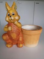 Handgeschilderd stenen paaspotje, Diversen, Pasen, Ophalen of Verzenden, Zo goed als nieuw