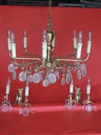 Klassieke Kroonluchter en bijpassende muurlampen, Antiek en Kunst, Ophalen