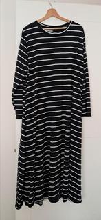 Zwart wit gestreept kleed - lang jurk, Kleding | Dames, Grote Maten, Ophalen of Verzenden, Gedragen, Wit, Jurk
