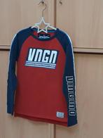 Longsleeve rood-blauw met print 134-140/9-10j jongen Vingino, Ophalen of Verzenden, Zo goed als nieuw, Vingino, Shirt of Longsleeve