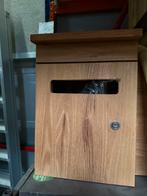 Brievenbus in FSC hardhout Robinia, Tuin en Terras, Ophalen, Zo goed als nieuw