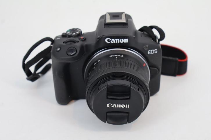 Canon EOS R50 + RF-S 18-45mm - compleet met tas&lader, Audio, Tv en Foto, Fotocamera's Digitaal, Zo goed als nieuw, Compact, Canon