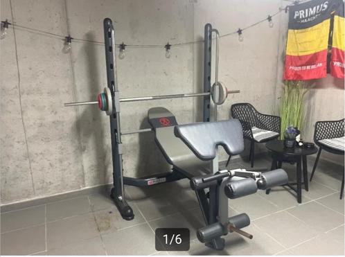 Smith Machine + ab-trainer, Sport en Fitness, Fitnessapparatuur, Zo goed als nieuw, Overige typen, Armen, Benen, Borst, Buik, Rug