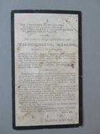 Theofiel Kimps Halen 1894 WO1 ten velde Kloostermolen 1918, Verzamelen, Bidprentjes en Rouwkaarten, Verzenden, Bidprentje