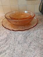 Service à dessert en verre ancien, Ophalen, Glas