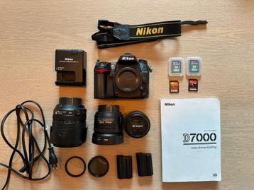 Nikon D7000 set in nieuwstaat beschikbaar voor biedingen