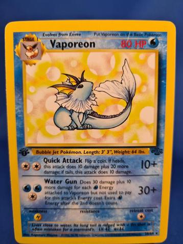 Vaporeon 28/64 - Jungle (1st edition) beschikbaar voor biedingen
