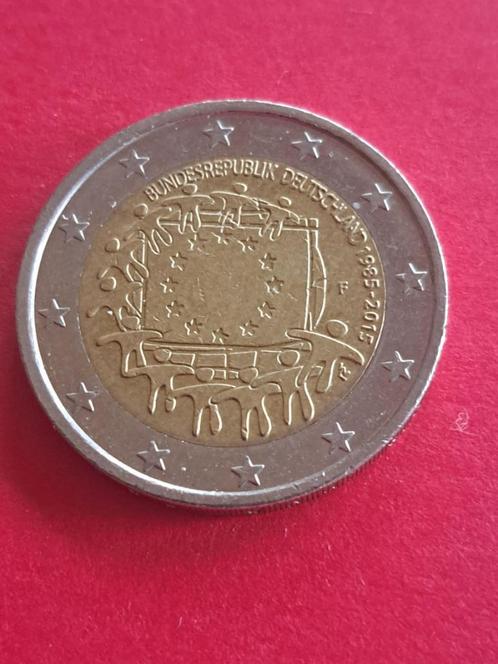 2015 F Duitsland 2 euro 30 jaar europese vlag Stuttgart, Postzegels en Munten, Munten | Europa | Euromunten, Losse munt, 2 euro