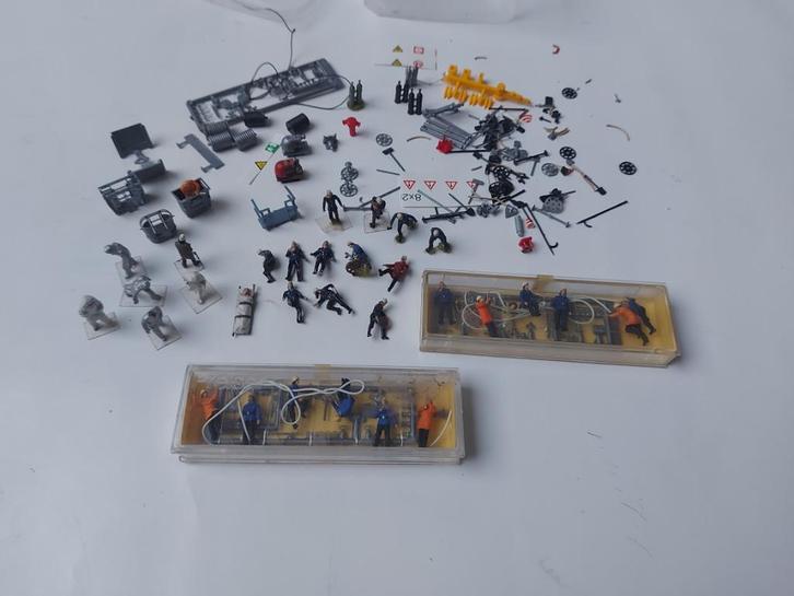 HO Brandweerlui en vele toebehoren!, Hobby en Vrije tijd, Modeltreinen | H0, Gebruikt, Brug, Tunnel of Gebouw, Gelijkstroom of Wisselstroom