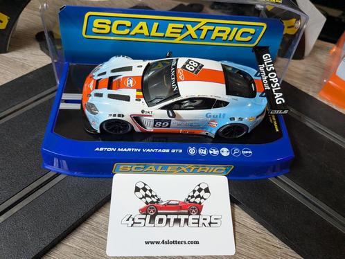 Slotcar 1/32 Scalextric Aston Martin Vantage GT3 #89 Gulf, Kinderen en Baby's, Speelgoed | Racebanen, Nieuw, Racebaan, Carrera
