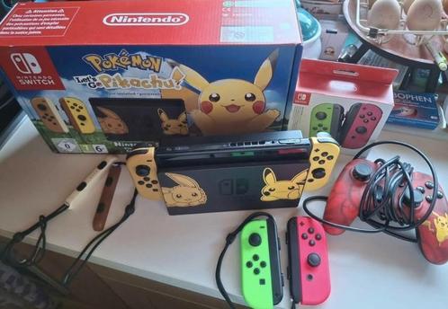 Nintendo Switch Édition Pokemon Let's go Pikachu, Games en Spelcomputers, Spelcomputers | Nintendo Switch, Zo goed als nieuw, Ophalen