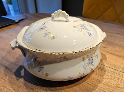Soupière et saucière ancienne, Antiek en Kunst, Antiek | Keramiek en Aardewerk, Ophalen