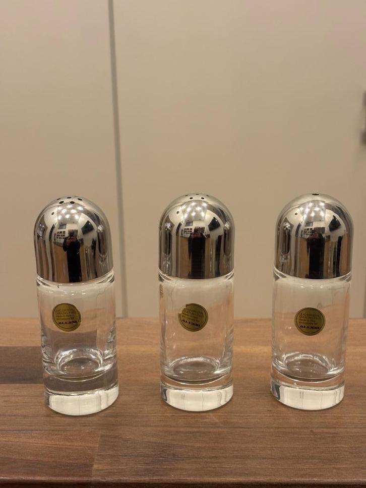 design set per, zout en tandenstokertjes, Antiek en Kunst, Antiek | Glaswerk en Kristal, Ophalen of Verzenden