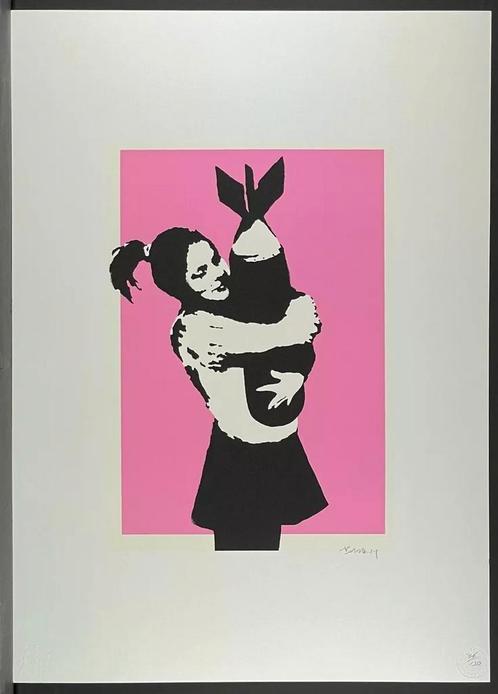 Banksy - Bomb Hugger, Antiek en Kunst, Kunst | Litho's en Zeefdrukken, Ophalen of Verzenden