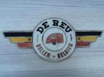 oud embleem  VINTAGE CARAVAN  DE REU BELLEM, Ophalen of Verzenden, Gebruikt, Reclamebord
