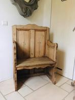 Landelijk antiek Engels pinch pine bankje !, Antiek en Kunst, Ophalen