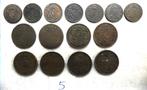 Kavel van 1 cent en 2 verschillende centimes (kavel 5), Postzegels en Munten, Overig, Losse munt, Verzenden