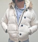 Moncler donsjas, Kleding | Dames, Wit, Moncler, Maat 42/44 (L), Ophalen of Verzenden