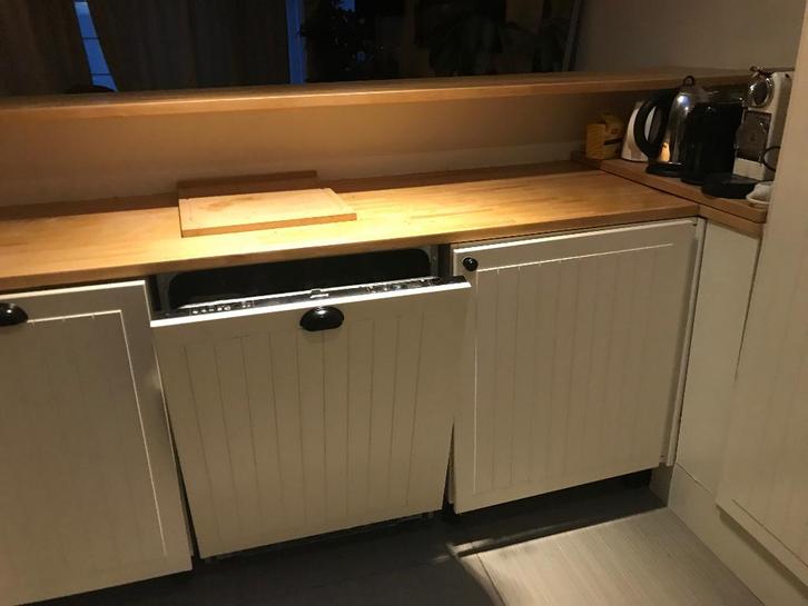 Gratis keuken, Maison & Meubles, Cuisine | Cuisines complètes, Utilisé, Cuisine en U, Crème, Bois, Enlèvement