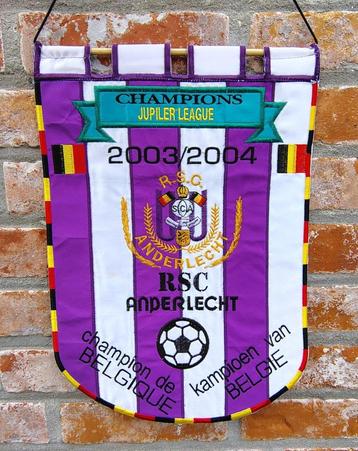 RSC Anderlecht 2003-2004 sublieme vintage voetbal vaandel, Envoi, Jeu