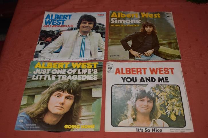 45t's  the best van Albert West, Cd's en Dvd's, Vinyl | Pop, Zo goed als nieuw, 1960 tot 1980, Overige formaten, Ophalen of Verzenden