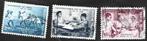 3 Zegels Onafhankelijkheid van Congo België 1960, Frankeerzegel, Ophalen of Verzenden, Gestempeld, Rode kruis