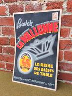Carton publicitaire la Wallone brasserie des alliés, Collections, Enlèvement ou Envoi, Comme neuf