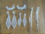 Oorbellen met strass / 4 paar in 1 koop, Ophalen, Overige materialen, Hangers, Zo goed als nieuw