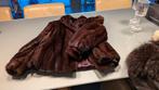 Pelsjas kastanje bruin maat 36 -38, Kleding | Dames, Jassen | Winter, Ophalen, Zo goed als nieuw, Maat 36 (S), Bruin