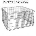 Nieuwe puppyren zwart 560x60cm, Dieren en Toebehoren, Ophalen of Verzenden, Nieuw