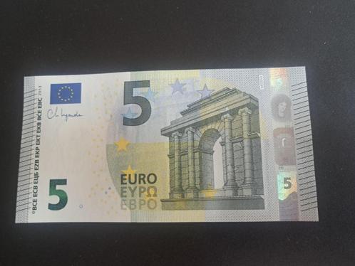2013 Portugal 5 euro Lagarde printcode M009 nieuwstaat, Postzegels en Munten, Bankbiljetten | Europa | Eurobiljetten, Los biljet