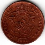 België : 2 Centimes 1902 Frans Morin 213 Ref 16464, Postzegels en Munten, Munten | België, Ophalen of Verzenden, Brons, Losse munt