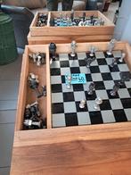 schaakspel op glas, Ophalen