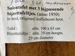 Tropisch houten salontafel uit koffieboom, Huis en Inrichting, Gebruikt, 75 cm of meer, Ovaal, Hout