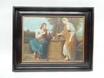 "Jezus en de Samaritaanse vrouw" olie op doek, Antiek en Kunst, Ophalen