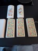 Sept humidificateurs en faïence. VINTAGE., Antiquités & Art, Antiquités | Porcelaine, Enlèvement ou Envoi