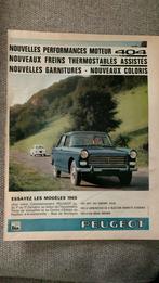 Publiciteit Peugeot 404 -1965, Ophalen of Verzenden