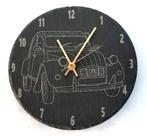 Klok met 2CV – Personaliseer met Eigen Kenteken of Naam, Ophalen of Verzenden, Nieuw, Analoog, Wandklok
