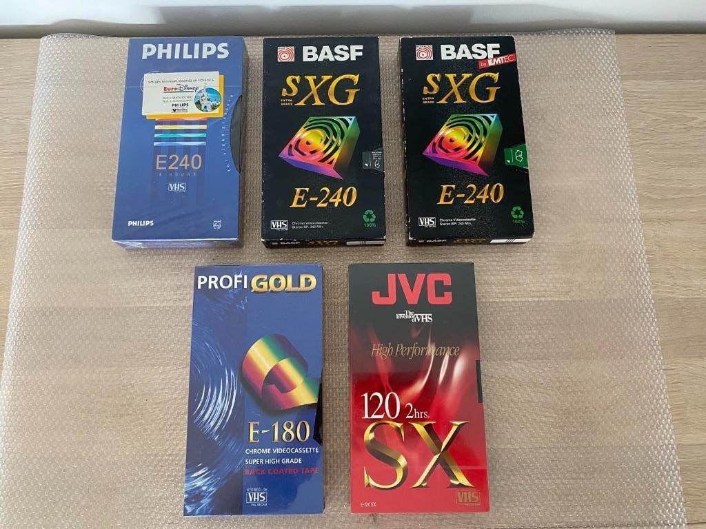 lot van 5 videobanden VHS, CD & DVD, VHS | Film, Neuf, dans son emballage, Autres genres, Tous les âges, Enlèvement ou Envoi