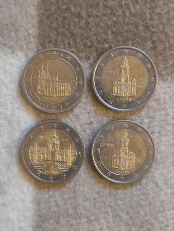 Duitse 2-euro munten beschikbaar voor biedingen