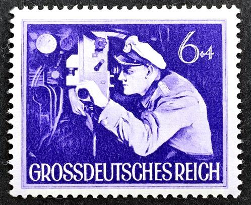 Gross Dt.Reich: U-Boot-Offizier 1944 POSTFRIS, Postzegels en Munten, Postzegels | Europa | Duitsland, Postfris, Overige periodes