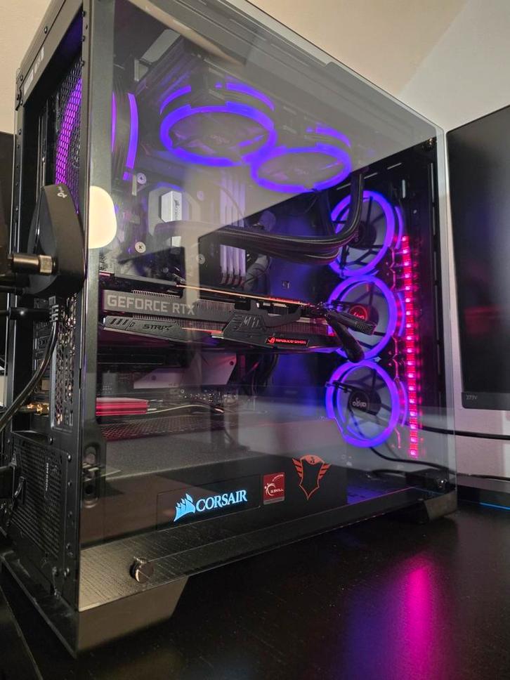 complete gaming setup (pc + 2x monitors + keyboard + mouse), Computers en Software, Desktop Pc's, Zo goed als nieuw, 3 tot 4 Ghz