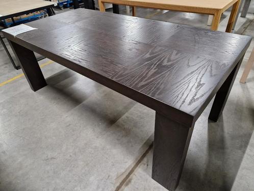 Tafel 200x100cm donker eik, Huis en Inrichting, Tafels | Eettafels, Zo goed als nieuw, 50 tot 100 cm, 200 cm of meer, Vijf personen of meer