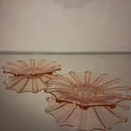 Persglazen rosaline Schaaltjes, Antiek en Kunst, Antiek | Glaswerk en Kristal, Ophalen of Verzenden